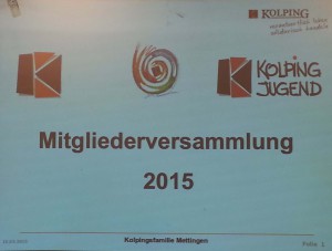 Mitgliederversammlung 2015
